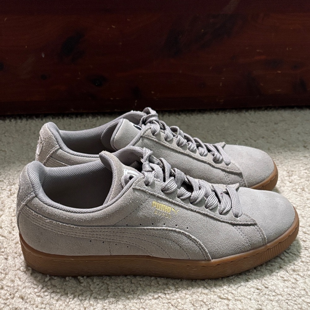 Puma Vintage Suede Classic Natural Warmth in Falcon